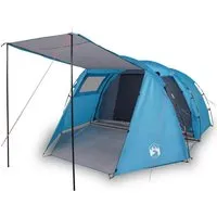 Furnicato Campingzelt Tunnel Blau 420 x 260 x 153 cm für 4 Personen