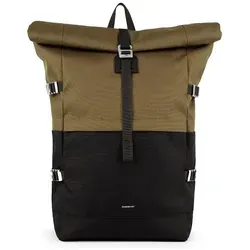 Sandqvist Icon Daypack mit Laptopfach – 65 cm in Oliv - Stylischer Rucksack für den Alltag, ausgestattet mit einem gepolsterten Laptopfach. Ideal für Schule, Uni oder Freizeit – praktische und modische Lösung in Oliv.