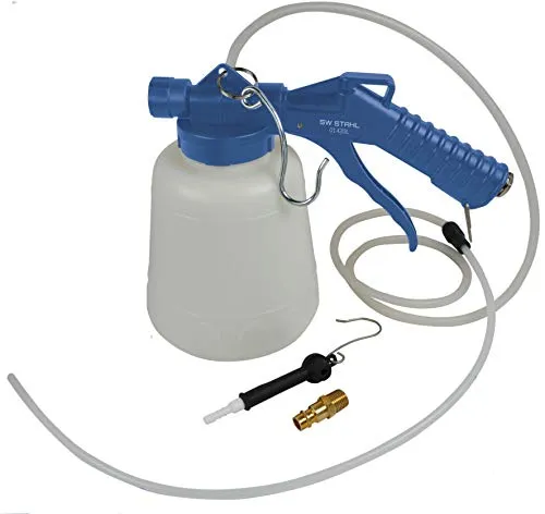 SW-Stahl 01420L PKW Bremsen Entlüfter 1 Liter - Bremseninstandsetzung mit manuellem Druckluftanschluss 6-12 bar, ideal für präzise Bremsenentlüftung und höchste Produktqualität.