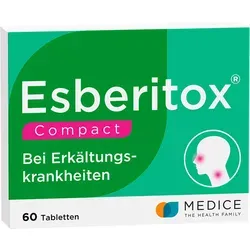Esberitox Compact 60 ST - Pflanzliche Tabletten zur Unterstützung bei Erkältungskrankheiten. Praktische 60er-Packung für einen unkomplizierten Einsatz. Ideal für Erwachsene und Jugendliche ab 12 Jahren.