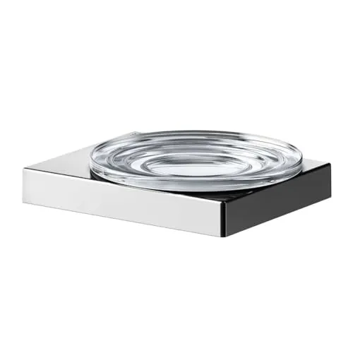 Keuco Edition 90 Square Seifenablage mit Echtkristall-Glas 19155019000 - Sonstige Badaccessoires, inklusive Befestigungsmaterial und langlebiger Oberfläche für eine zeitlose Eleganz im Bad.