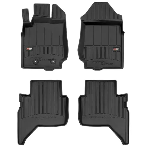 MOTOS Gummimatten Auto Fussmatte passend für Ford Ranger V 2015-2022 pickup, nach Facelift, pickup, Raptor Verbessern Sie Ihren Reisekomfort mit Antirutschmatte Auto 3D- Allwetter fußmatten Auto, Schu