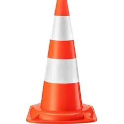Wiltec Verkehrskegel 50 cm von Wiltec