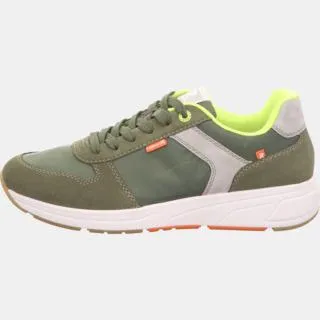 Rieker Schnürschuh in Olive 45 EU - Modischer Schnürschuh für lässige Outfits, aus 100% Textil, mit bequemer Gummisohle für optimalen Tragekomfort.