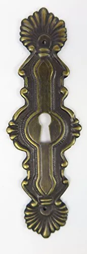 Clever-Deko Beschlag Messing Schlüsselloch Rosette Schrank Schublade Schranktür Messing senkrecht