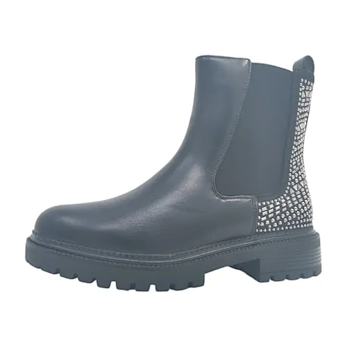 La Strada Damen Chelsea Boots Schwarz 36 - Wanderschuhe mit stabiler Laufsohle und rutschhemmendem Gummizugeinsatz, ideal für sicheren Halt und Komfort beim Gehen.