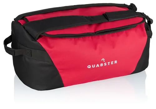 Quabster Unisex Sporttasche 40L | durchdachte Aufteilung in Rot-Schwarz