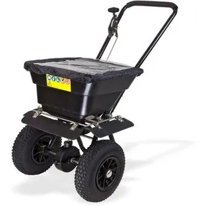 DEMA Edelstahl Streuhandwagen SW 45 MK – Robuster Streuwagen für Salz, Dünger und Saatgut