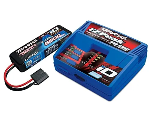 Traxxas EZ Peak Plus Lader mit 5800 7,4V Lipo Akkus - Ladegeräte für RC-Fahrzeuge, schnelles und sicheres Laden von Lipo-Akkus mit intelligenter Ladefunktion.