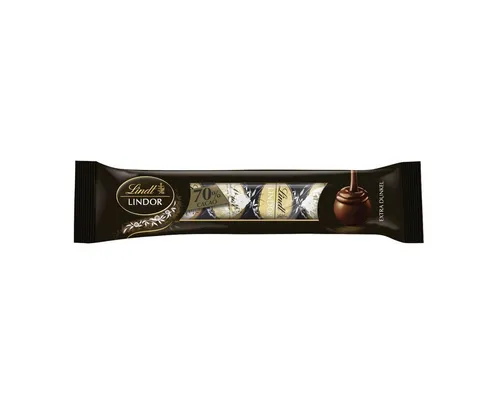 LINDT Schokolade, Lindt Lindor 70 Prozent Cacao 4er Stange Edelbitter-Schokolade 50g