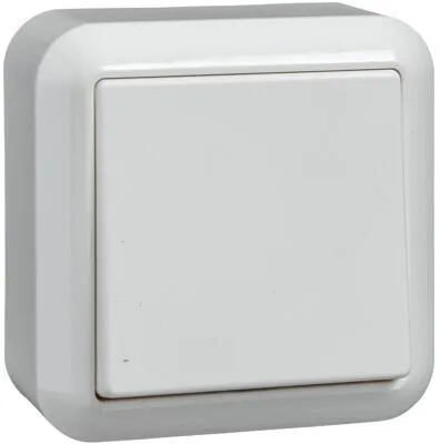 Elso 382604 Uni-Taster 10A, Contura Steckklemme, reinweiß von ELSO