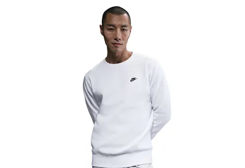 Nike Sportswear Sweatshirt M NK CLUB BB CREW sportlicher Schnitt, aus Baumwolle und Polyester, kurze Ärmel