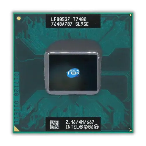 Produktbild Intel Core 2 Duo T7400 Prozessor CPU SL9SE 2,16 GHz PPGA478 Mobi Überholt