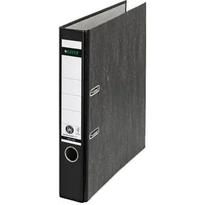 LEITZ 1050 Ordner schwarz marmoriert 5,2 cm DIN A4 in schwarz von Leitz