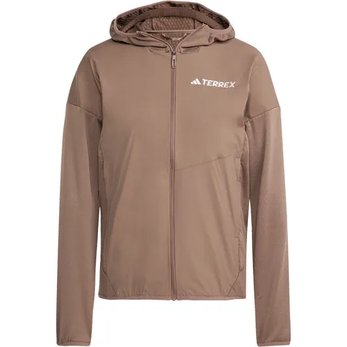 adidas Terrex Damen Xperior Climawarm Fleecejacke in braun von adidas