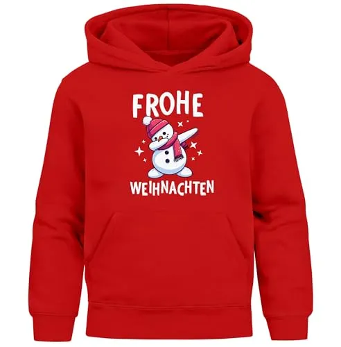 MoonWorks® Kinder Hoodie Weihnachten Pullover mit lustigen Motiven - Kuscheliger Weihnachtspullover für Kinder mit witzigen Dabbing XMAS-Motiven. Ideal als Geschenk und perfekt für festliche Anlässe – ein Must-have für kleine Weihnachtsfans!