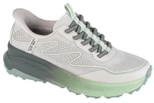 SKECHERS USA Damen Slipper Switch Back Mist in Grau - Sneaker für Damen mit Hands Free Slip-ins™ für müheloses Anziehen, ausgestattet mit einem komfortablen Heel Pillow™ und veganen Materialien – ideal für den Alltag.