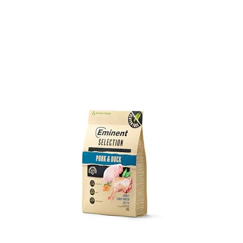Eminent Selection Adult Large Breed – Premium Trockenfutter für große Hunde | Grain-Free oder glutenfrei | Rind & Lamm/Schwein & Ente | Gelenke, Fell & Verdauung | 2 kg / 12 kg (2 kg, Pork & Duck)