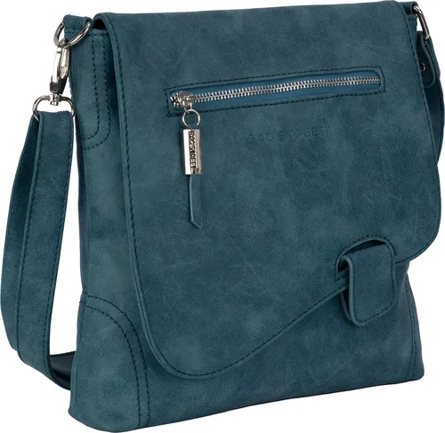 BAG STREET Sporttasche - Stylische Damentasche in Blau - Sporttaschen mit geräumigem Hauptfach und praktischem Handyfach, ideal für Sport und Freizeit. Tragbar als Schulter- oder Umhängetasche.