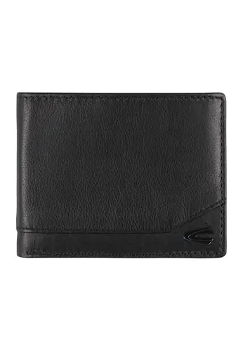camel active Stone Jeans Wallet Geldbörse schwarz - Herren Geldbörse mit RFID-Blockierung für optimalen Schutz, aus 100% Leder in elegantem Schwarz.