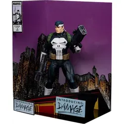 The Punisher Figur McFarlane Toys - Marvel Comic Statue mit Scene & Comic NEU OVP - Action- & Spielfiguren, detailreiche Statue von The Punisher, perfekt für Sammler und Fans der Marvel Comics.