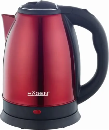Hagen Edelstahl Elektrischer Kabelloser Wasserkocher 1,8L von Hagen