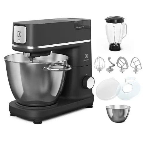 Electrolux Multifunktions-Knetmaschine E6KM1-8BPT – 1200 W, 6 & 4 Liter Schüsseln