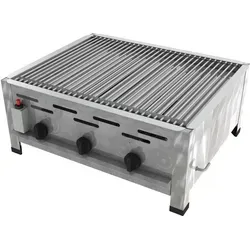 ChattenGlut Professional Gastrobräter 3-flammig - Grillöfen aus hochwertigem Edelstahl, ideal für den gewerblichen Einsatz mit 20% geringerem Gasverbrauch und multifunktionalen Aufrüstmöglichkeiten.