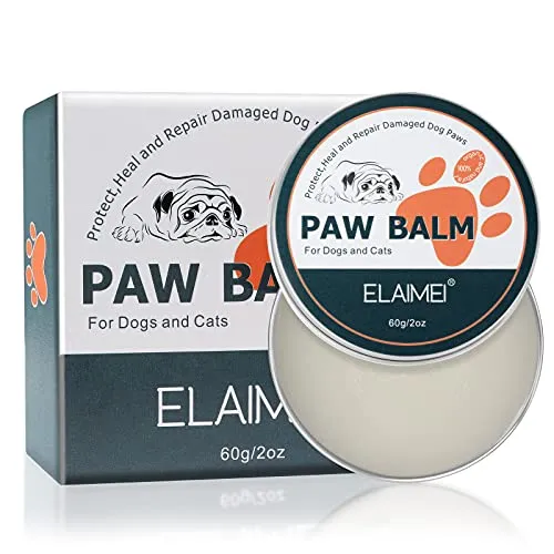 APCKFLEE Hundepfotenbalsam, Pfotenbalsam mit Bienenwachs für Hunde und Katzen, Heilt, Creme-Butterwachs-Feuchtigkeitscreme für Hundefüße und Fußballen, Repariert und beschädigte Pfoten