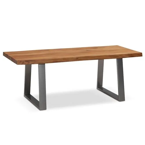 FineBuy Couchtisch 120x60 cm aus Akazie Massivholz von FineBuy