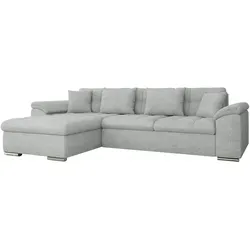 Mirjan24 Ecksofa, Greige, Textil, 5-Sitzer, Ottomane links,Rechteckig, 280x160 cm, Wohnzimmer, Sofas & Couches, Wohnlandschaften, Ecksofas