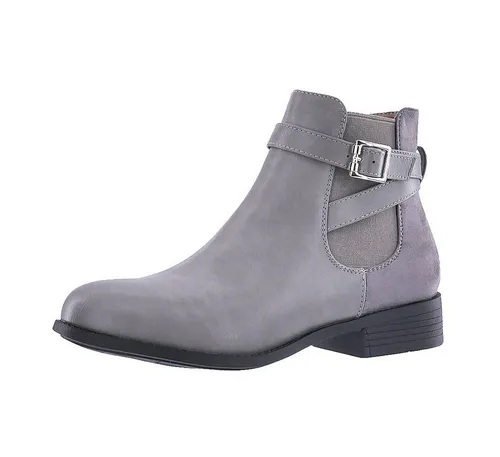 Produktbild Elara Damen Chelsea Ankle Boots Chunkyrayan C298 in Grau