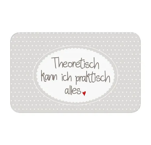 MEA LIVING Frühstücksbrett Frühstücksbrettchen mit Spruch 