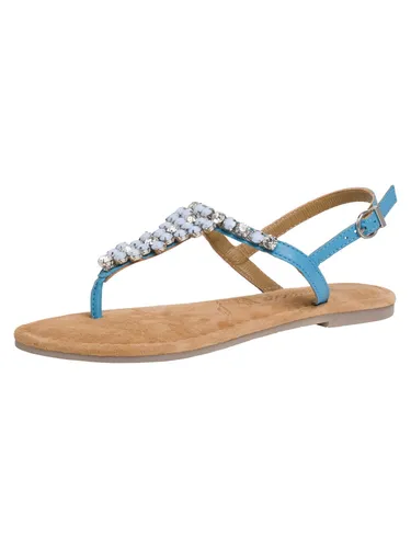 Tamaris Sandalette blau Größe 40 - Wanderschuhe in trendigem Blau, ideal für lange Wanderungen und optimalen Tragekomfort.