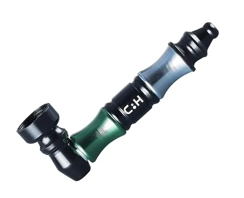 Mini PFEIFE mit Steckkopf Sieb 8,5cm Dreifarbig Metall Tabakpfeife Tabak Pipe 86