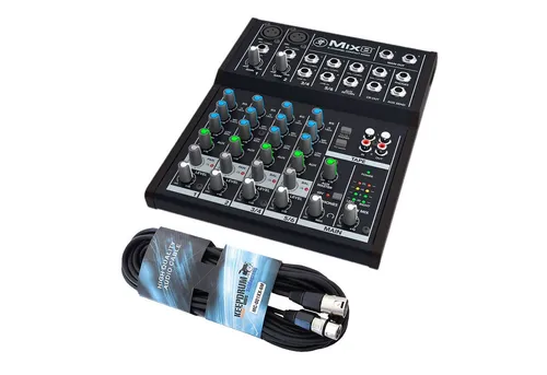 MACKIE Mix8 8-Kanal Kompaktmixer mit XLR-Kabel