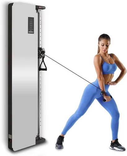 AsVIVA Kraftstation MG8 - Kompakte Kabelzugstation für Home-Gym - E-Bikes und Fitnessgeräte: 20 Gewichtsblöcke, platzsparendes Design und intelligentes Touchscreen-Display für ein effektives Ganzkörpertraining.