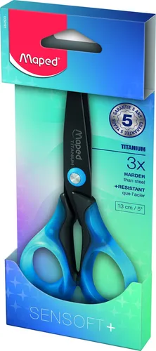 Maped Schere SENSOFT PREMIUM Kinderschere mit Titanklingen 13cm - ein Stück ...