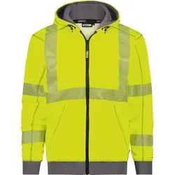 Warnschutz Kapuzensweatshirt NEONGELB/ZEMENTGRAU Gr. L - Hochsichtbares Warnschutz Kapuzensweatshirt in NEONGELB/ZEMENTGRAU, Gr. L. Ideal für sicheres Arbeiten bei schlechten Sichtverhältnissen, bequem und strapazierfähig.