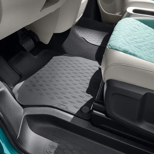 VW ID. Buzz Allwettermatten Gummifußmatten 2-teilig vorne - Fußmatten für VW ID. Buzz, aus robustem Gummi, bieten einfachen Einbau und optimalen Schutz vor Schmutz und Nässe.