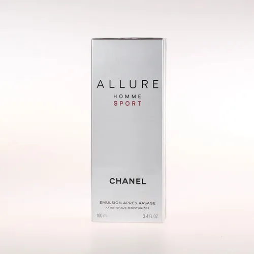 Chanel Allure Homme Sport After Shave Emulsion 100 ml - Rasur- & Bartpflege mit erfrischendem Duft. Die pflegende Emulsion nach der Rasur bietet eine belebende Frische und das Aroma einer Meeresbrise.