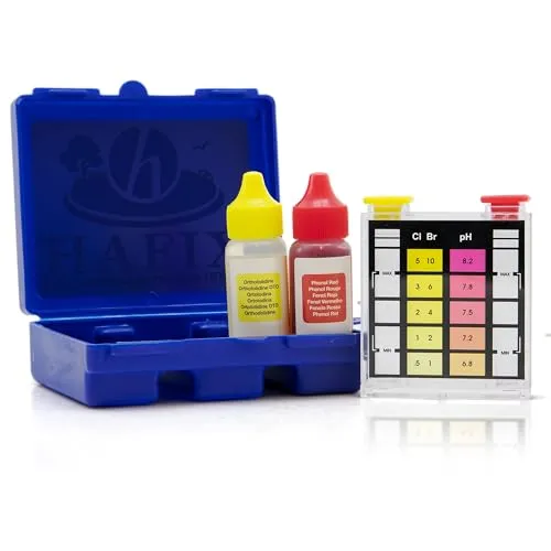 Test Kit Chlor Cl und pH Wert Tester für Schwimmbecken Spa und Pool Wasserprüfer