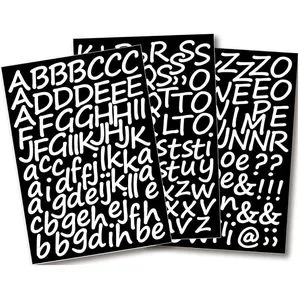 Rayher Klebebuchstaben 38921000 Vario Aa-Zz, Höhe 30mm, weiß, ablösbar, 200 Buchstaben