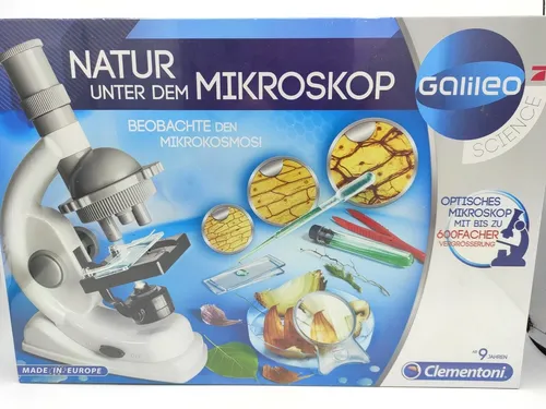 Clementoni Natur unter dem Mikroskop, Experimentierkasten Neu Galileo Science