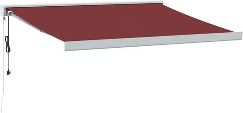 vidaXL Automatische Markise Burgunderrot 300x250 cm in rot von vidaXL