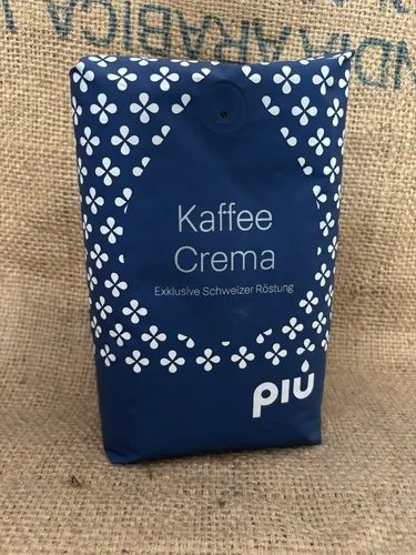 più caffè Schümli Classic Café Crème Kaffeebohnen 1 kg - Geröstete Kaffeebohnen, aromatische und würzige Mischung aus Arabica und Robusta, traditionell in der Schweiz geröstet für vollmundigen Genuss.