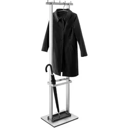 Zack Garderobenständer 'Vestor', Schwarz, Edelstahl von Zack