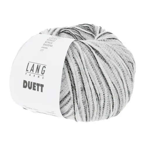 Wolle Kreativ! Lang Yarns - Duett Fb. 2 weiss schwarz 50 g