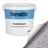 Terralith® Kunstharzputz Buntsteinputz Mosaikputz 1mm - 15 kg - Dekorationsputz für Innen- und Außenbereich, langlebig und diffusionsfähig, ideal für strapazierte Flächen mit 200 Variationen.