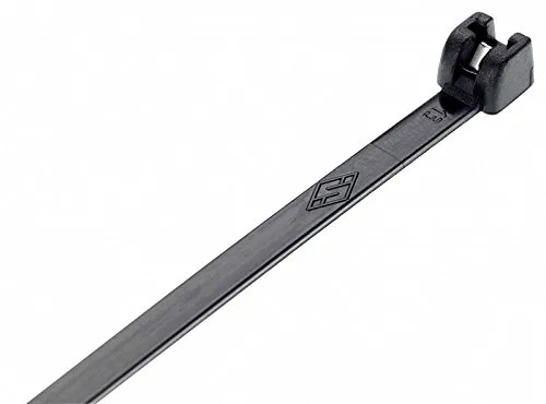 Kabelbinder Metallzunge schwarz 7,5x360 mm - UV-beständig und stabil - 500 Stück Kabelbinder Metallzunge schwarz, ideal für den Innen- und Außenbereich, äußerst stabil und UV-beständig für langanhaltende Nutzung.